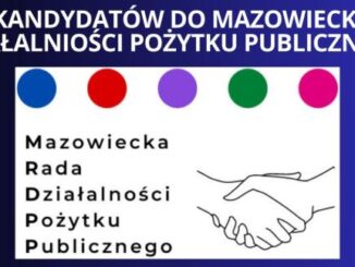 Nabor kandydatow do Mazowieckiej Rady Dzialalnosci Pozytku Publicznego